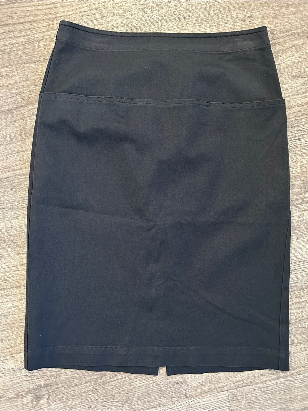 Theory Clea Bistretch 2 Pencil Skirt Black Stretch Career Office Size 4